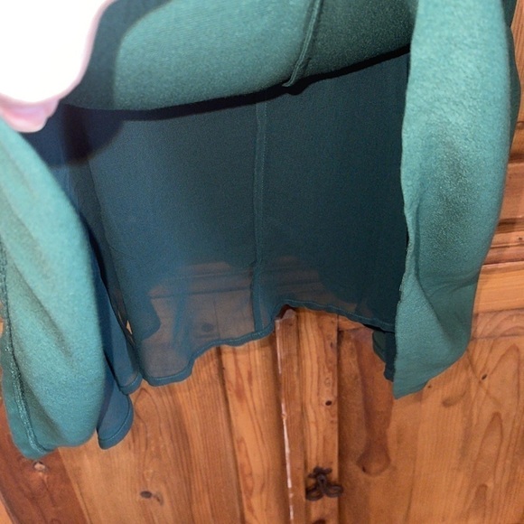 GARNET HILL PINE GREEN AUTUMNAL VISCOSE MIDI DRESS Sz. 10 - Picture 9 of 16